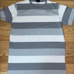 Blue crown Gray stripe mens shirt size m
